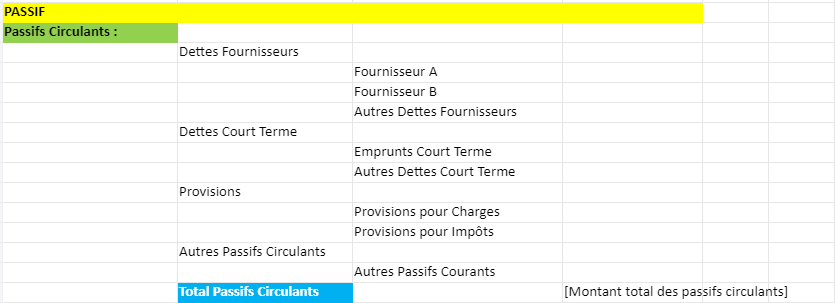 Bilan comptable Modèle Excel pour l élaborer et l utiliser