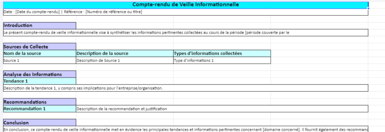 Compte Rendu De Veille Informationnelle En BTS SAM