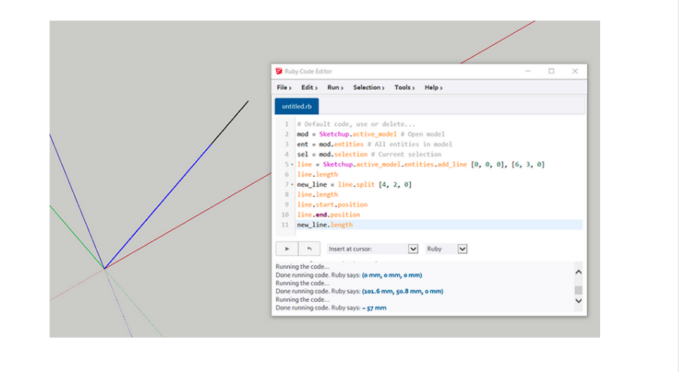 cours sketchup et Ruby : la classe Edges - Le Cours Gratuit