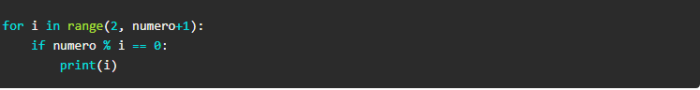 Tutoriel python : code pour trouver les diviseurs d'un entier - Le ...