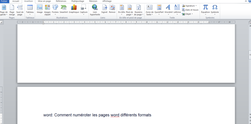 Word: Comment numéroter les pages word différents formats - Le Cours