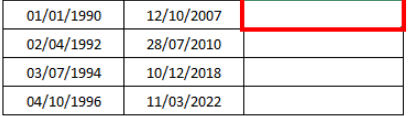 années entre deux dates Excel