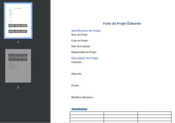 fiche projet