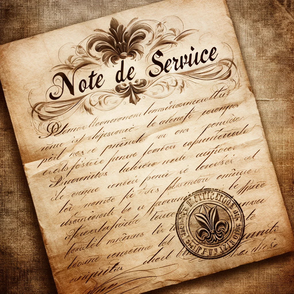 note de service