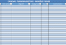 modèle de plan marketing dans Excel