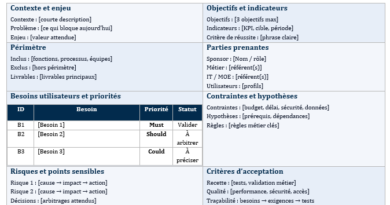 modèle fiche expression de besoin excel