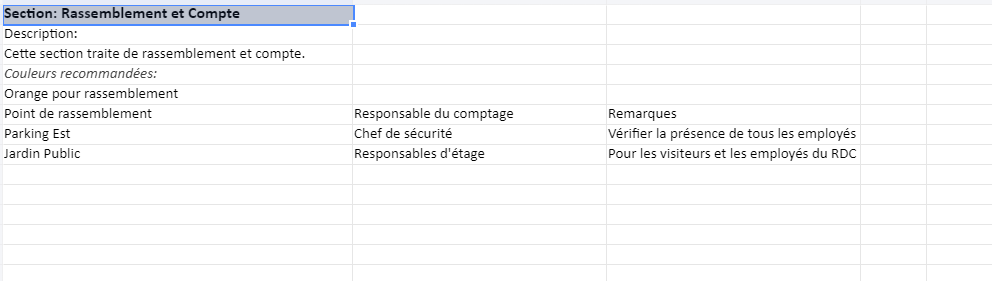 télécharger un exemple de Procédure d'Évacuation en Cas d'Incendie : Protéger, Informer, Agir