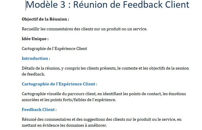 compte rendu réunion