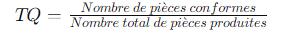 Taux de Rendement Synthétique (TRS) d'une machine avec Excel