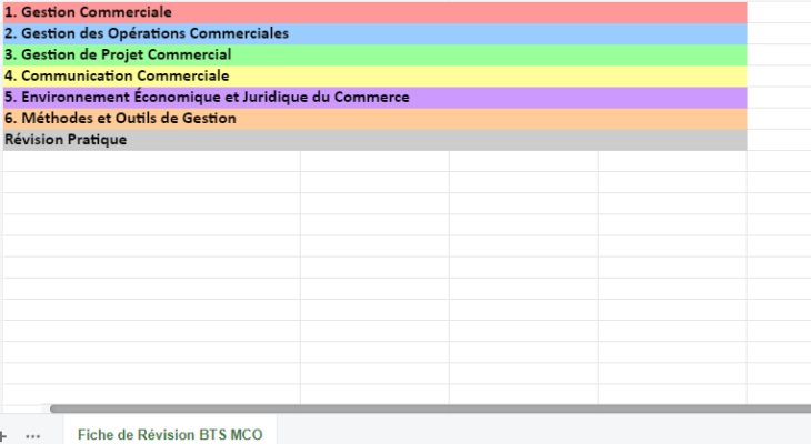 Fiche de Veille Informationnelle pour le BTS MCO