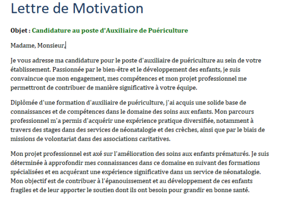 Projet Professionnel Auxiliaire De Puériculture Pdf lecoursgratuit.com