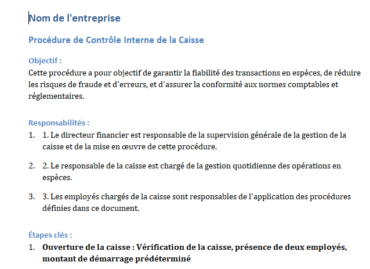 Proc dure De Contr le Interne De La Caisse Mod le proc-dure-de-contr-le-interne-de-la-caisse-mod-le