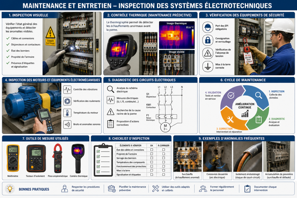Fiche Pratique : Maintenance et Entretien - Inspection des Systèmes Électrotechniques