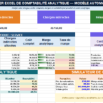Fichier Excel de comptabilité analytique gratuit et automatisé