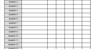 Grille de Réponse QCM Vierge pour la PACES : Un Guide Complet