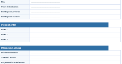 Fiche Méthode : Rédiger un Compte-Rendu de Réunion
