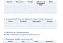Stratégie marketing canevas word