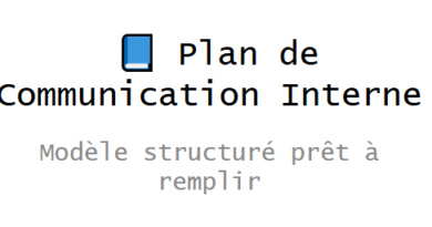 plan de communication interne PPT excel word