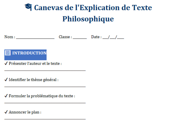 MÉTHODOLOGIE EXPLICATION DE TEXTE PHILOSOPHIQUE