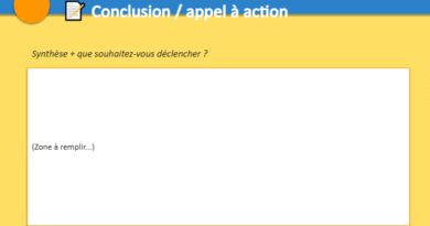 modèle présentation de projet ppt à remplir