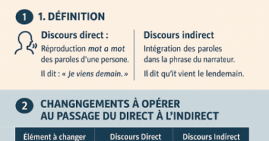 discours direct et indirect
