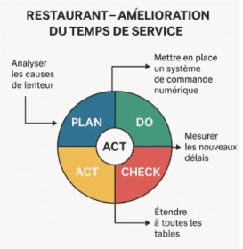 Le cycle PDCA ou Roue de Deming : Image et Modèle PPT