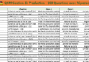 QCM gestion de production