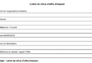 Lettre de refus d’offre d’emploi
