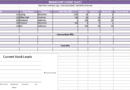 Inventory Control Template with Count