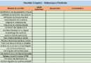 checklist maintenance prédictive