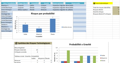 l’application Excel de plan de prévention des risques technologiques