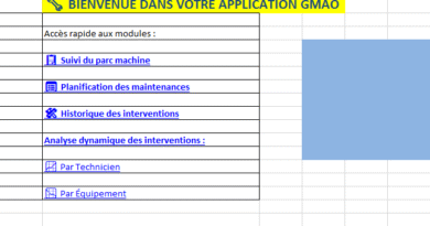 GMAO Excel Puissante, Prête à l’Action