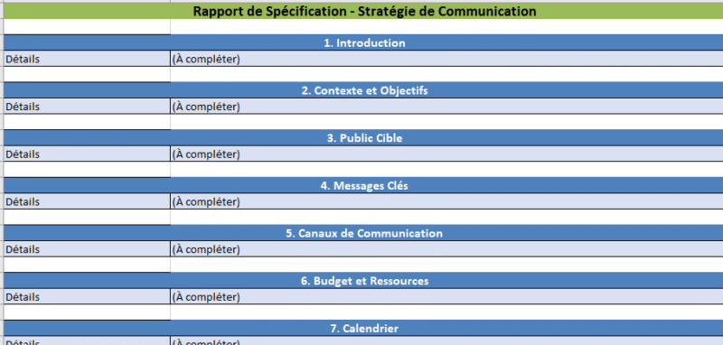 Rédiger un Rapport de Spécification – Stratégie de Communication