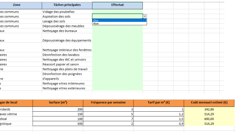 Nettoyage professionnel des locaux : checklist essentielle et simulation des prix