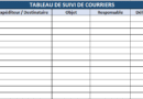 📬 Tableau de Suivi de Courriers dans Excel : Modèle à télécharger