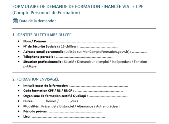 Modèle Word de formulaire de demande de formation : quand les salariés n’osent pas dire ce dont ils ont vraiment besoin