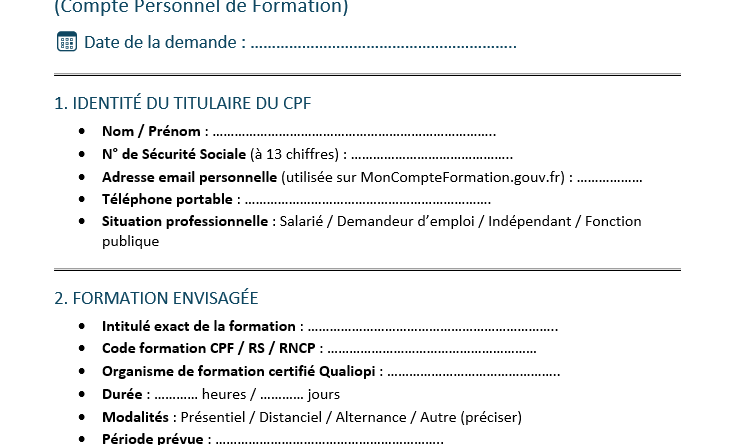 Modèle Word de formulaire de demande de formation : quand les salariés n’osent pas dire ce dont ils ont vraiment besoin