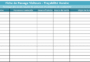 Fiche de Passage Visiteurs et Traçabilité Horaire à Télécharger