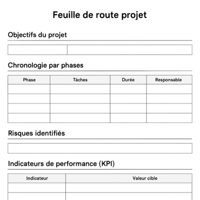 Modèle de Feuille de Route Projet Word