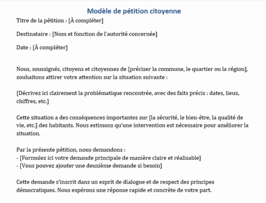 Créer une pétition citoyenne : guide étape par étape (avec exemple)
