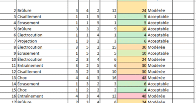 Formulaire Excel Automatisé Analyse de Risques Machine (ISO 12100) : Passer de l’expérimentation à la mise en œuvre
