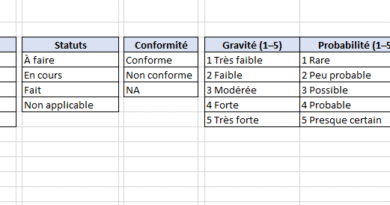 Santé & Sécurité au Travail (SST) — Modèle Excel de mise en œuvre avec checklist, gestion et suivi