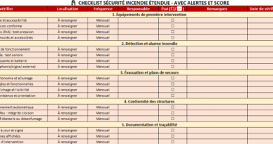 Maîtriser la Sécurité Incendie par une Checklist Étendue : Un Outil Essentiel du Facilities Management