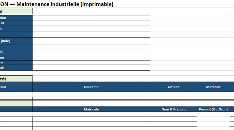 Matrice de formation en maintenance industrielle : le guide opérationnel (clair, mesurable, actionnable)