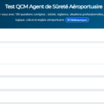 Devenir Agent de Sûreté Aéroportuaire Exemple de Test QCM Devenir Agent de Sûreté Aéroportuaire Exemple de Test QCM