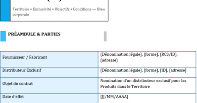 Contrat de distribution exclusive téléchargeable— Guide avancé et points de vigilance
