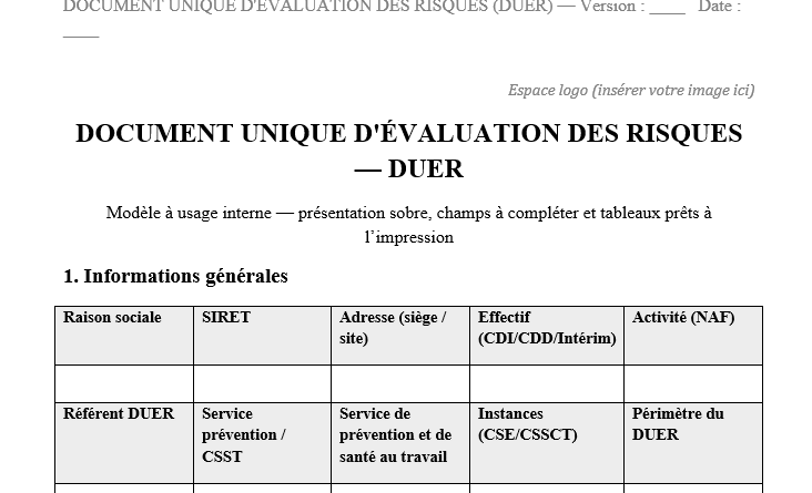DUER « style officiel » : écrire pour prouver, décider et prévenir