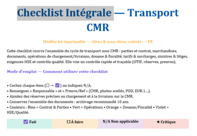 Go / No-Go : Checklists, modèle de choix multicritères et l’appliquer