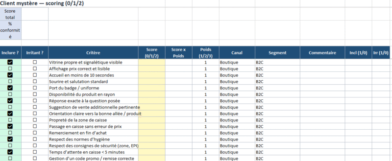 Enquête de satisfaction