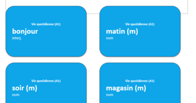 Listes thématiques + flashcards : mode d’emploi pour booster le vocabulaire (A1→B1)